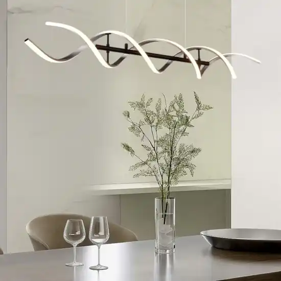 Offerta Del Giorno Lampadario da cucina moderna led da 2300k a 4000k colore argento