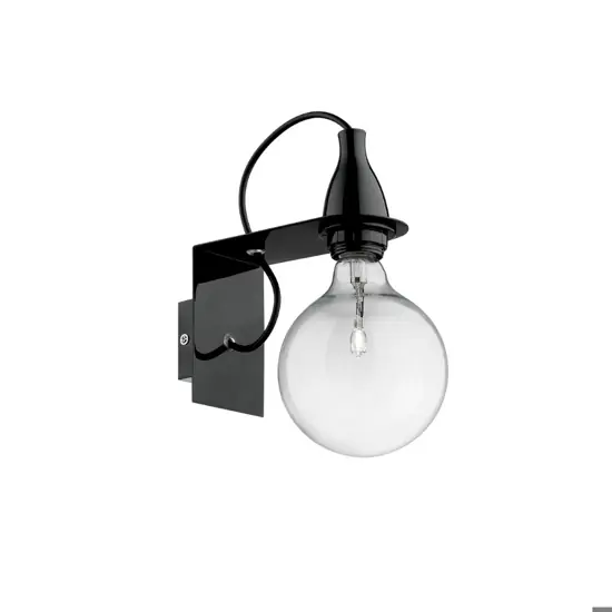 Minimal ap1 applique da parete 8w 3000k nero ideal lux Popolare