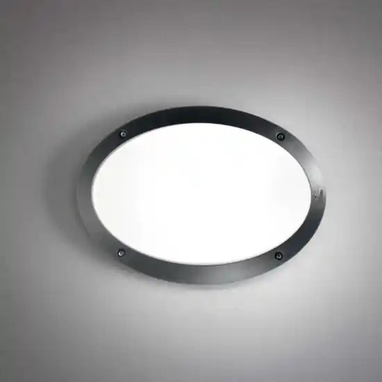 Ideal lux medea-1 ap1 applique da esterno ovale nero Novità