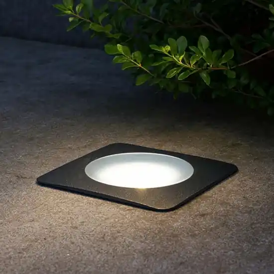 Ideal lux gravity faretto per esterno da incasso pavimento nero Professionale