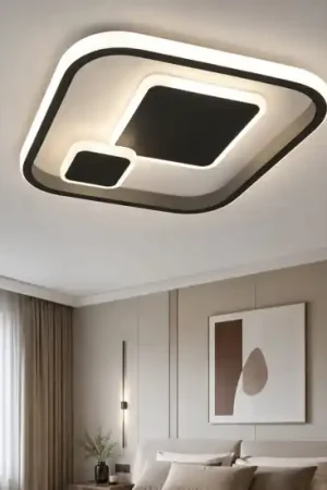 Consegna Rapida Plafoniera per camera da letto vivida roile quadrata led 3000k 4000k antracite