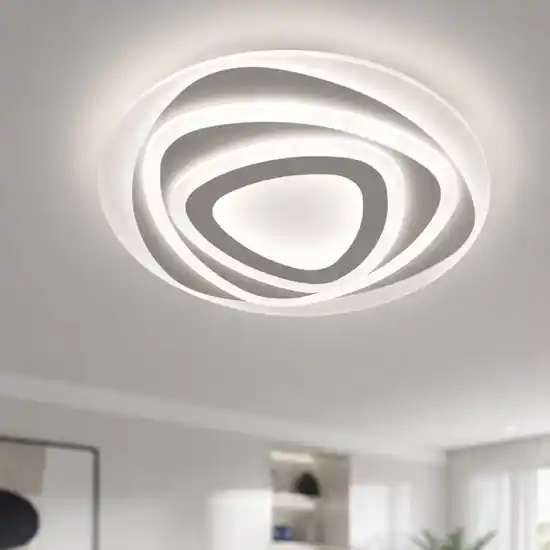 Economico Plafoniera vivida bud design moderna bianca led 46w 3000k 4000k