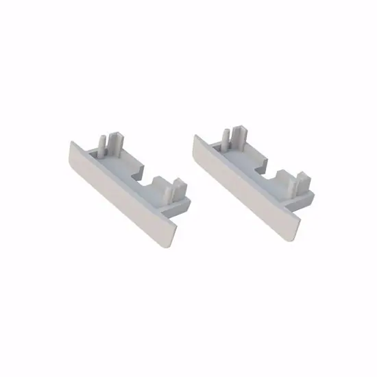 Compra Online Tappi di chiusura in plastica 2pz per profilo da incasso strip led