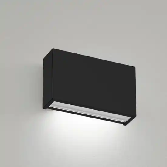 Applique led 6w 2700k box w1 nero mono emissione linea light Quantità Limitata
