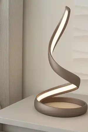 Vivida flame abat-jour da comodino moderna tortora Reso Gratuito