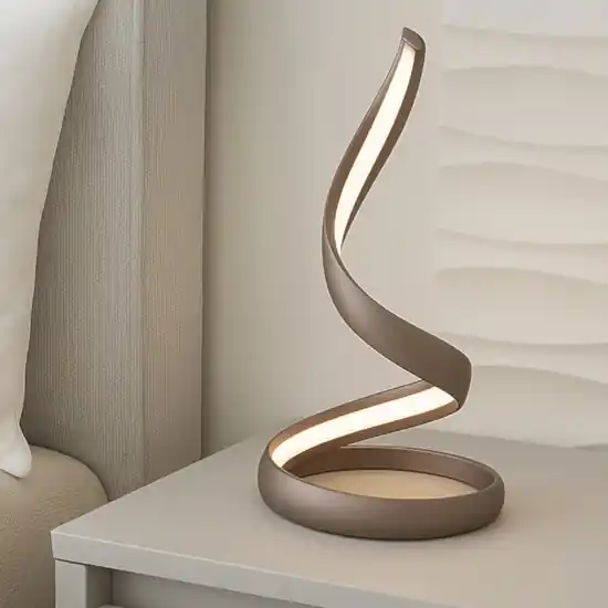 Vivida flame abat-jour da comodino moderna tortora Reso Gratuito