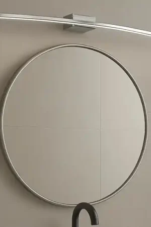 Acquista Ora Applique curvo per specchio da bagno cromo 6w 3000k