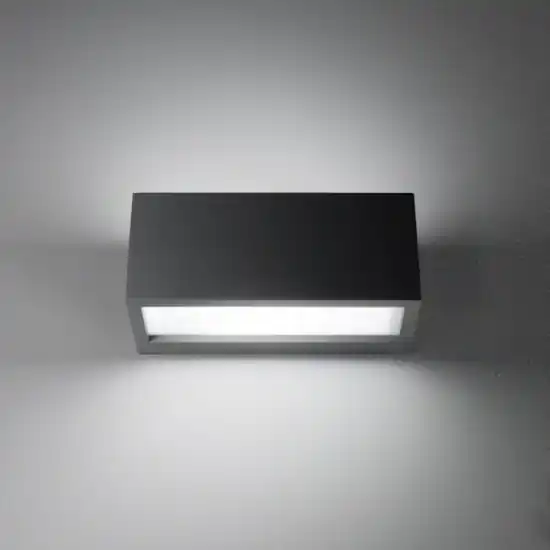 Isyluce deco applique da esterno antracite rettangolare r7s Compra Adesso