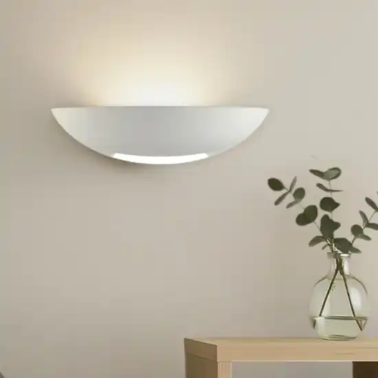 Più Venduto Applique di gesso ceramica per interni bianco