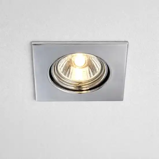 Subito Disponibile Faretto quadrato da incasso per controsoffitto metallo cromo