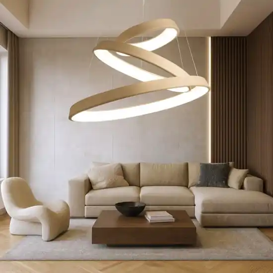 Affralux band diodi lampadario moderno cerchi led sabbia Nuova Collezione