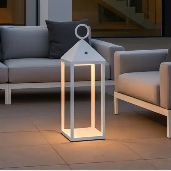 Offerta Limitata Lampada da terra led portatile bianca per esterno