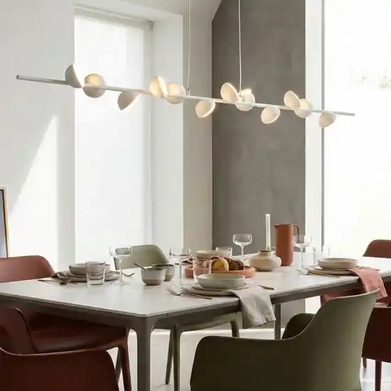 Sconto Lampadario bianco per soggiorno moderno led 36w 3000k