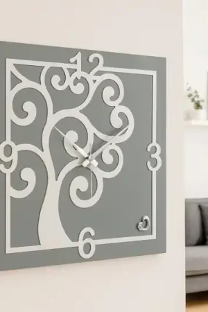 Promozione Esclusiva Orologio da parete albero della vita quadrato grigio bongelli preziosi