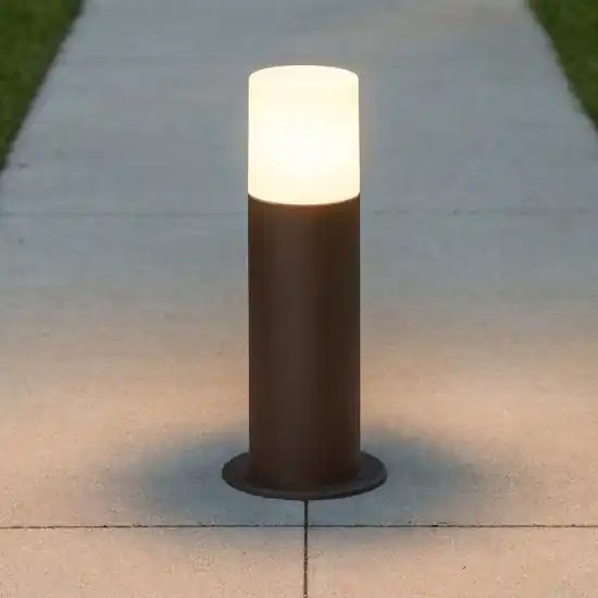 Prezzo Ridotto Lampioncino da giardino moderno cilindro marrone corten