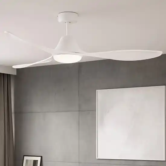 Lampadario con ventilatore a pale da soffitto bianco con luce 28mq Novità