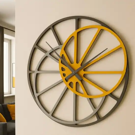 Orologio da parete moderno 95cm colore melone Consegna Rapida