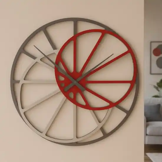 Nuovo Arrivo Grande orologio da parete design moderno rubino 95cm