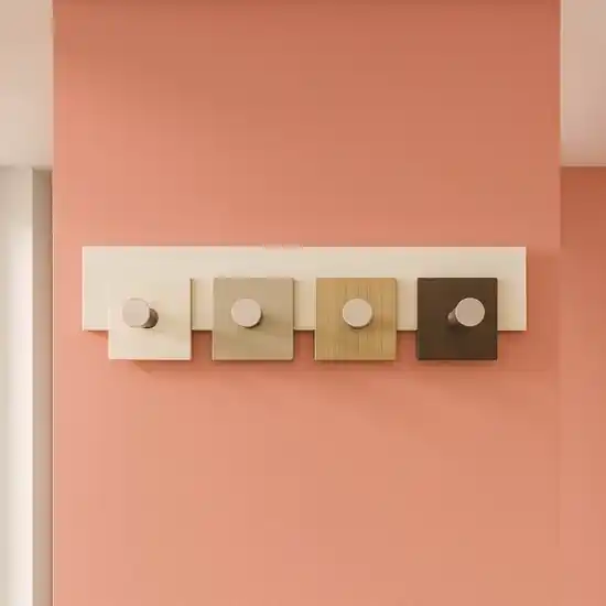 Bestseller Moderno appendiabiti da muro design noce canaletto