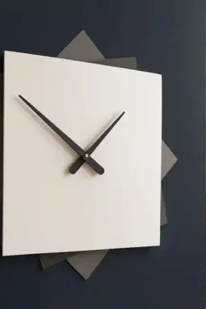 A Buon Prezzo Grande orologio da parete moderno bianco grigio 60 cm