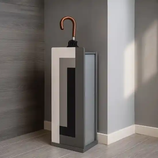 Offerta Portaombrelli moderno da ingresso nero grigio bianco