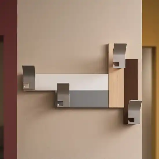 Professionale Appendiabiti moderno da parete rovere