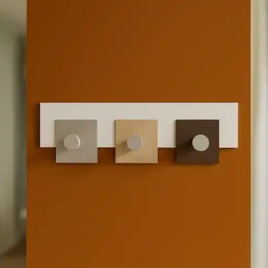 Stripes appendi panni 3 ganci da muro rovere decappato Consegna Rapida