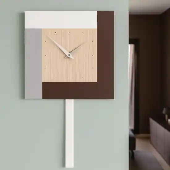 Ultime Pezzi Orologio da muro moderno a pendolo rovere decape