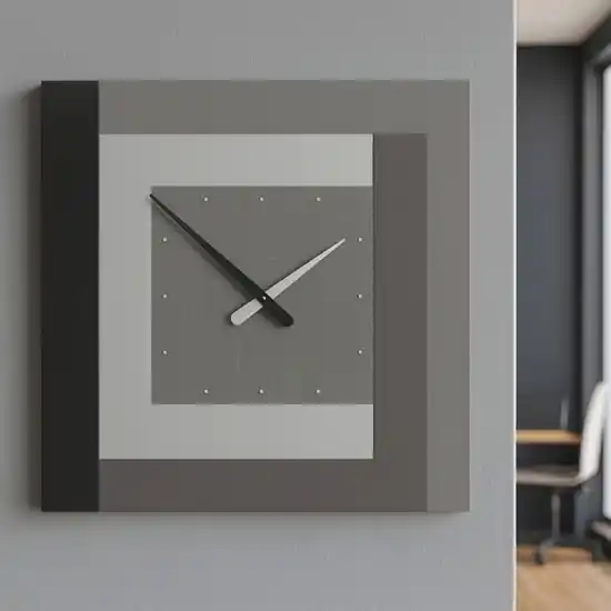 Offerta Speciale Orologio grande moderno a parete clock63 radica grigia