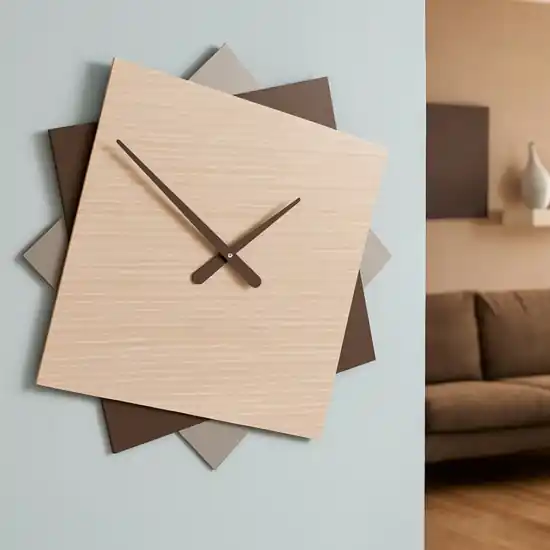Prezzo Conveniente Grande orologio da muro 60cm rovere decape‘