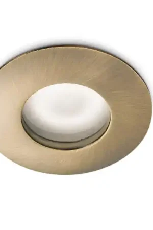 Faretto da incasso per bagno doccia gea luce oro brunito rotondo Prezzo Scontato
