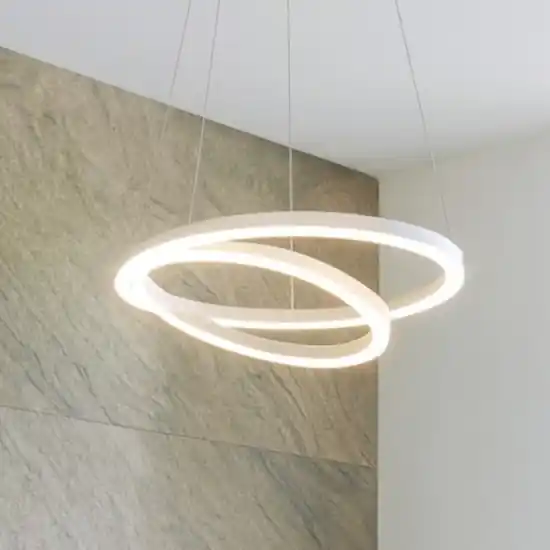 Ultime Pezzi Hurricane vivida lampadario moderno led 60w 3000k dimmerabile
