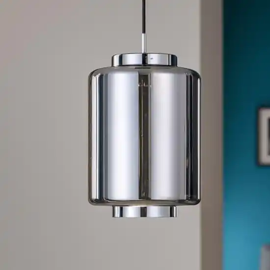 Lampada a sospensione design vetro cromo grafite Offerta Limitata