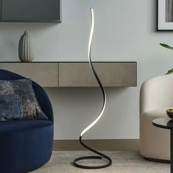 Sconto Piantana design moderna led 22w 2800k marrone ossido