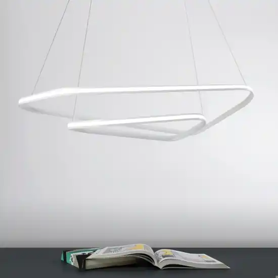 Lampadario moderno design dimmerabile vivida ring led 47w 3000k Ultima Occasione