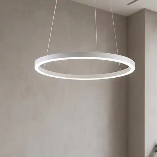 Occasione Imperdibile Lampadario led 60 38w 3000k cerchio bianco moderna vivida hurricane