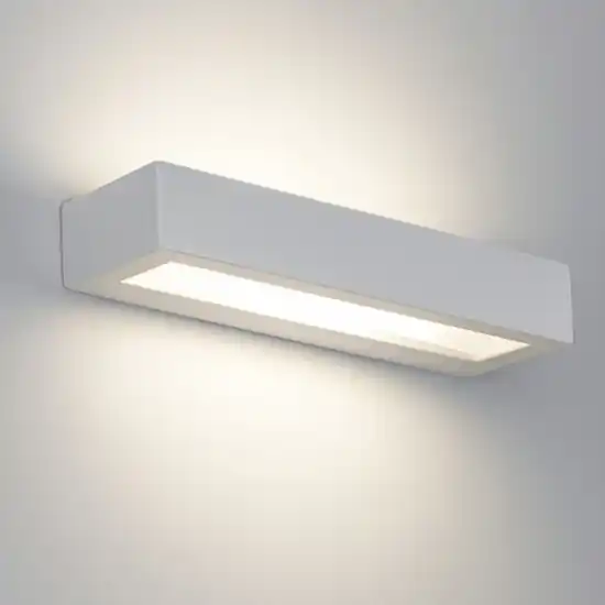 Isyluce applique di gesso moderna rettangolare bianca Prezzo Basso