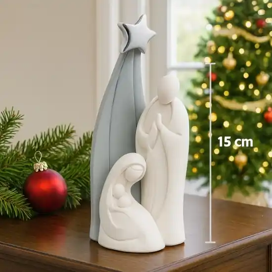 Ultima Occasione Statuina presepe grigio h15 di natale moderno natività bongelli preziosi