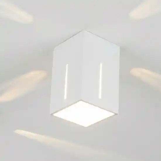 Faretto da soffitto e27 parallelepipedo bianco fp Vendita Finale