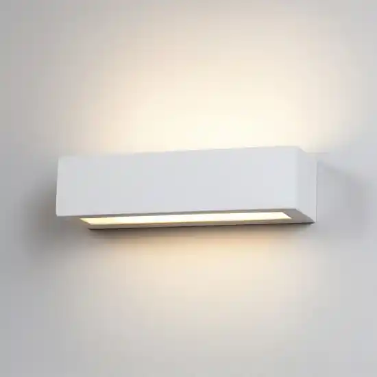 Isyluce applique gesso bianco rettangolare moderna Affare