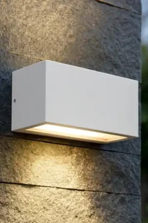 Subito Disponibile Isyluce applique da esterno moderna bianco rettangolare