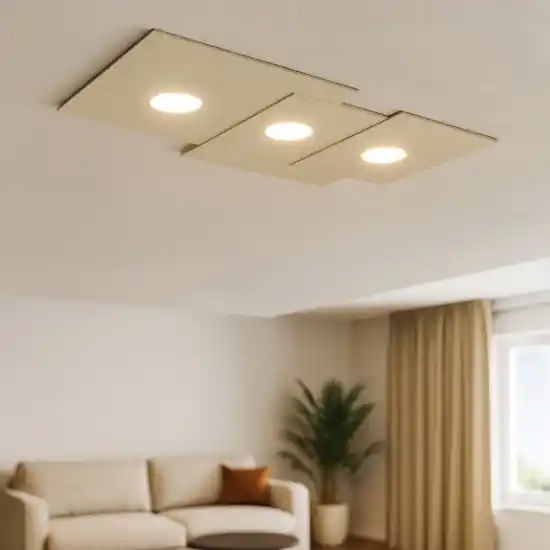 Saldi Plafoniera design moderna sabbia toplight plate