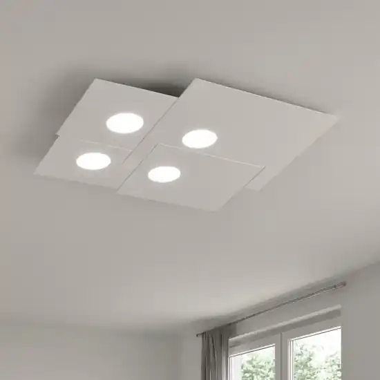 Plafoniera bianca da cucina moderna top light plate Prezzo Conveniente
