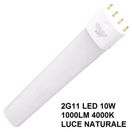 Lampada 2g11 led 10w 1000 lumen 4000k luce naturale Sconto