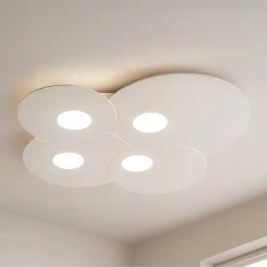 Plafoniera bianca 4 luci per cucina moderna Esclusivo