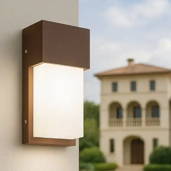 Isyluce lampada da esterno moderna applique corten Offerta Lampo
