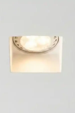 Acquista Ora Isyluce faretto quadrato in gesso da incasso a soffitto
