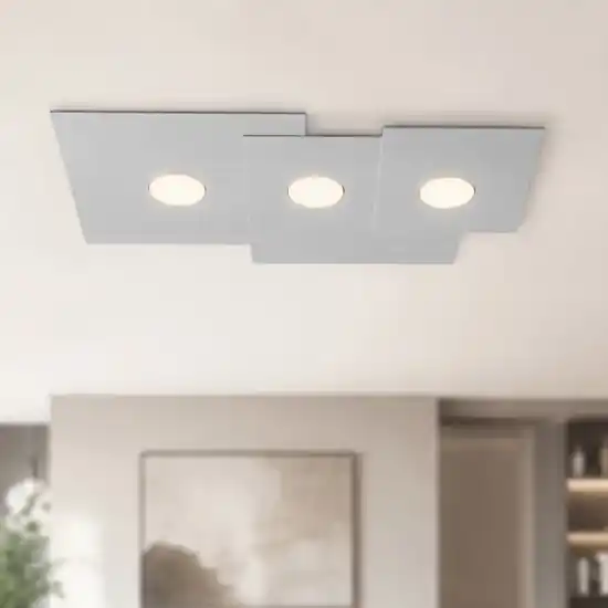 Più Venduto Plafoniera grigio moderna toplight plate rettangolare