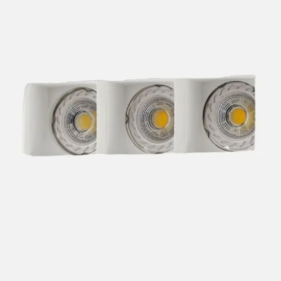 Isyluce cestello faretto gesso da incasso 3 luci Subito Disponibile