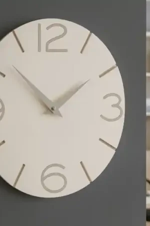 A Buon Prezzo Orologio da parete 30cm legno lino moderno